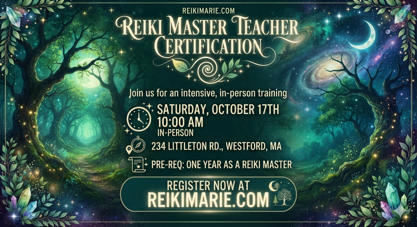 Reiki Sessions and Reiki Master Teacher Certification at Reiki Marie