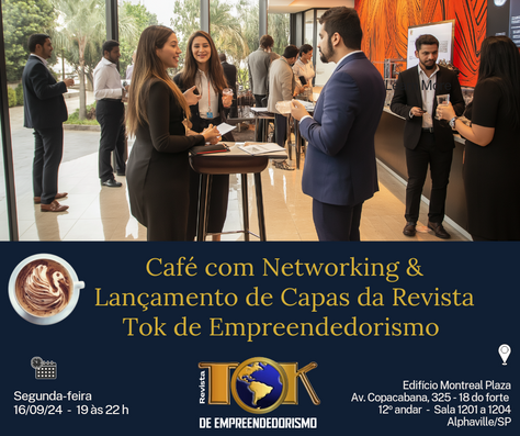 Revista Tok de Empreendedorismo lança novas capas em Alphaville e fortalece a presença entre líderes empresariais