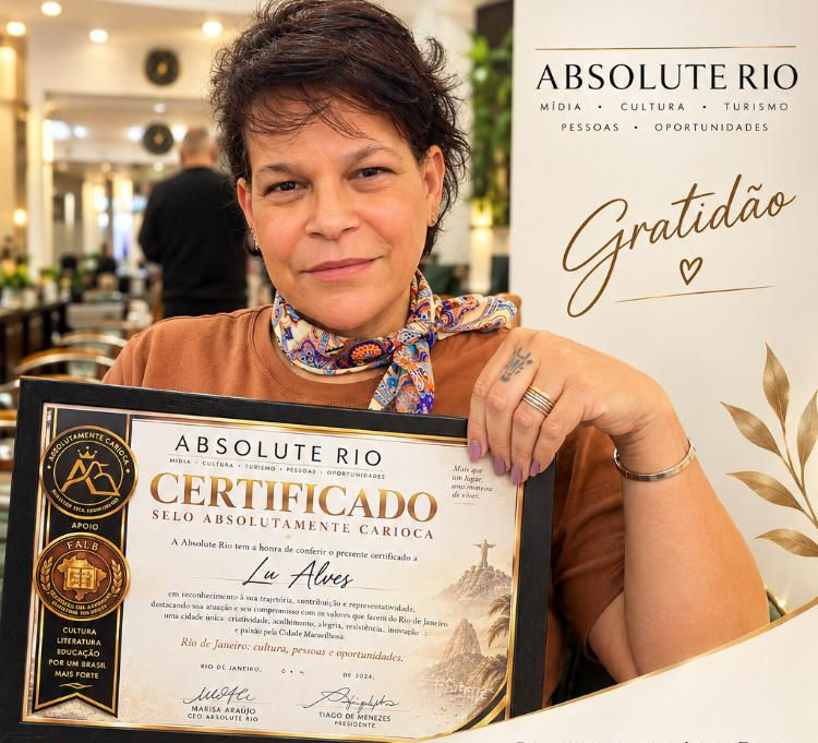 Studio Lu Alves recebe o Selo e Certificado Absolutamente Carioca no Leblon