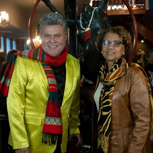 Milton Cunha e Celia Regina figuras importantes do carnaval carioca