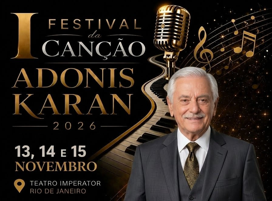 ADONIS KARAN será homenageado no Festival da Canção 2026