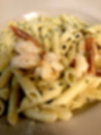 # 24 Camarones con Pesto