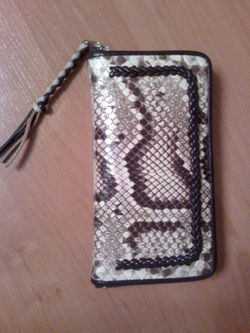 кошелёк(плетение,кожа питона).JPG