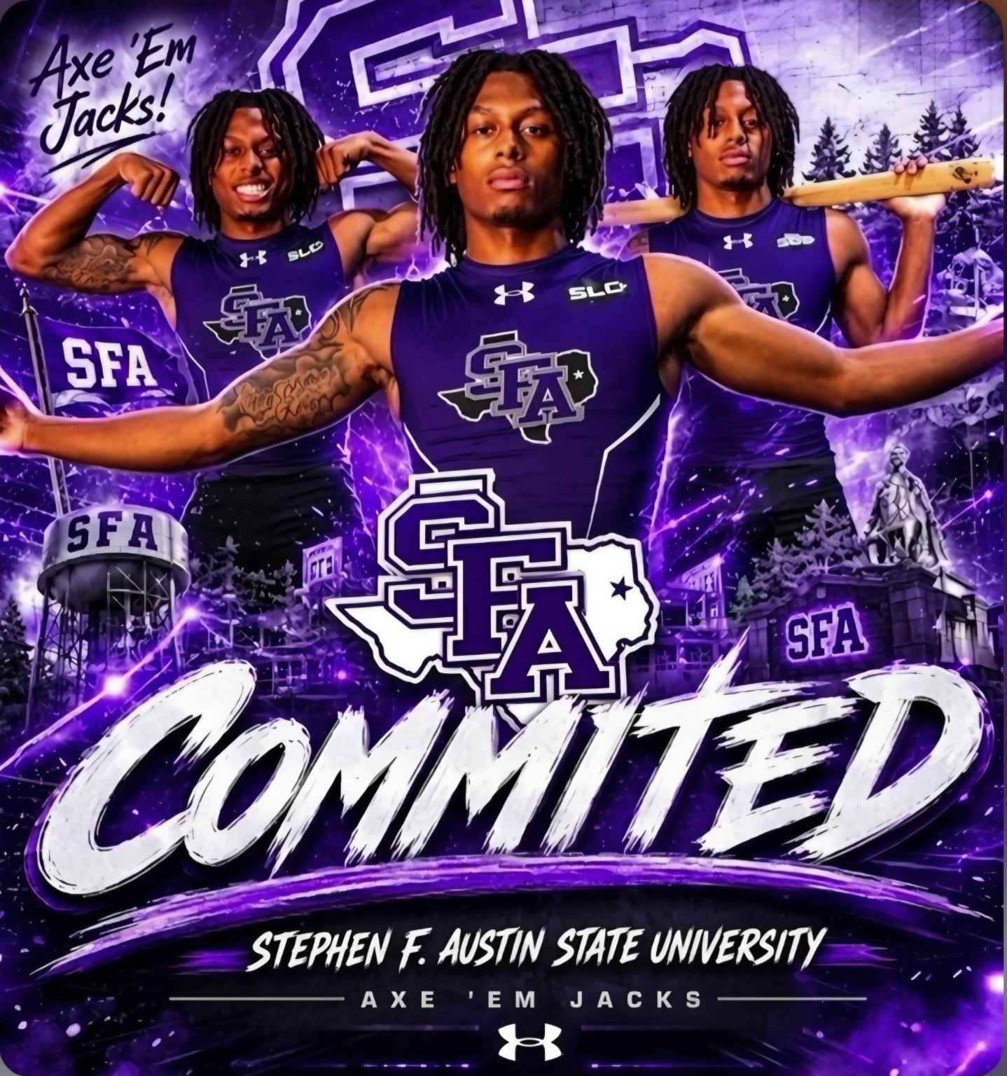 Stephen F. Austin State University track and field commitment