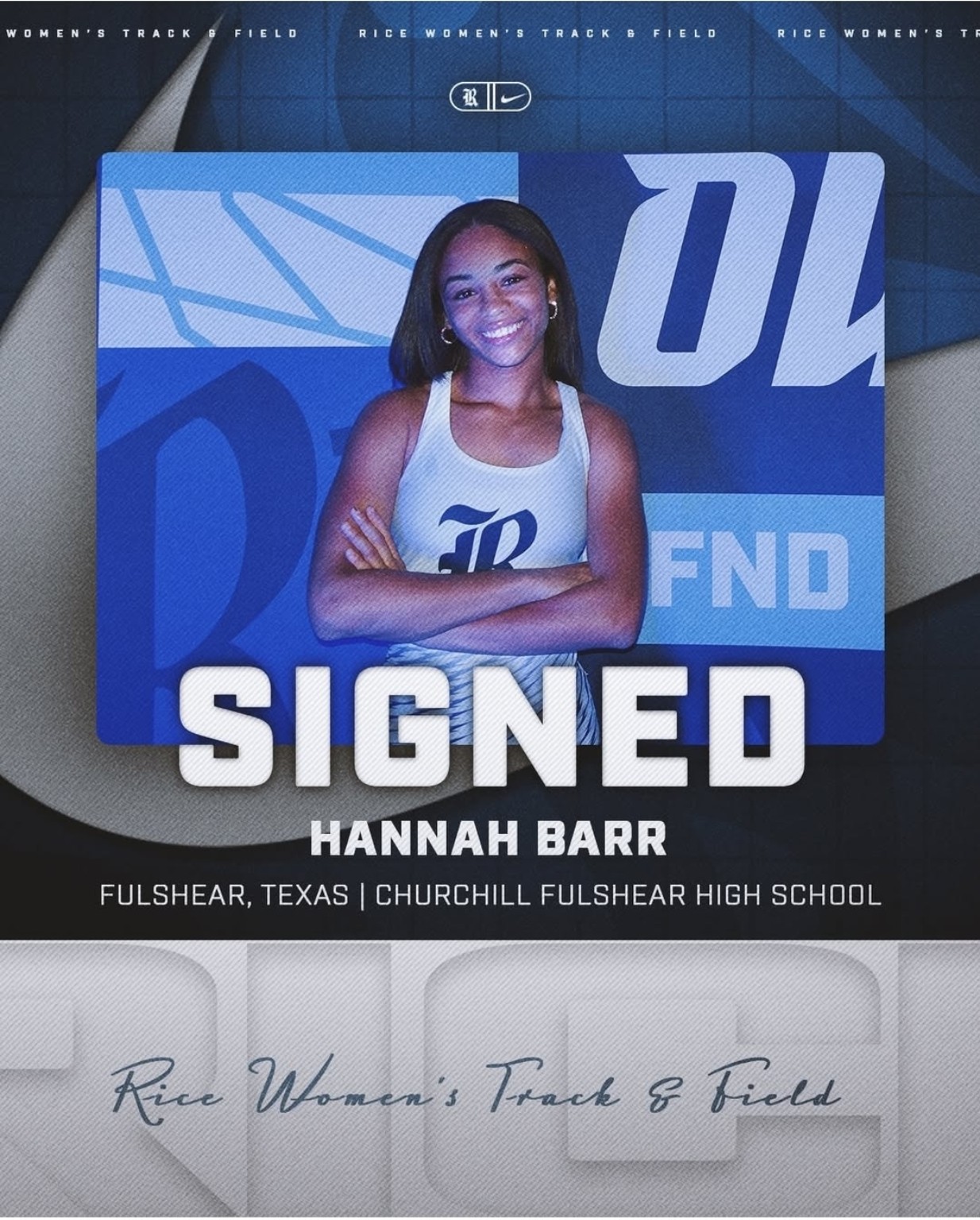 Hannah Barr β Rice University signing