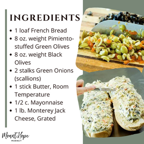 Olive Cheese Bread Recipe