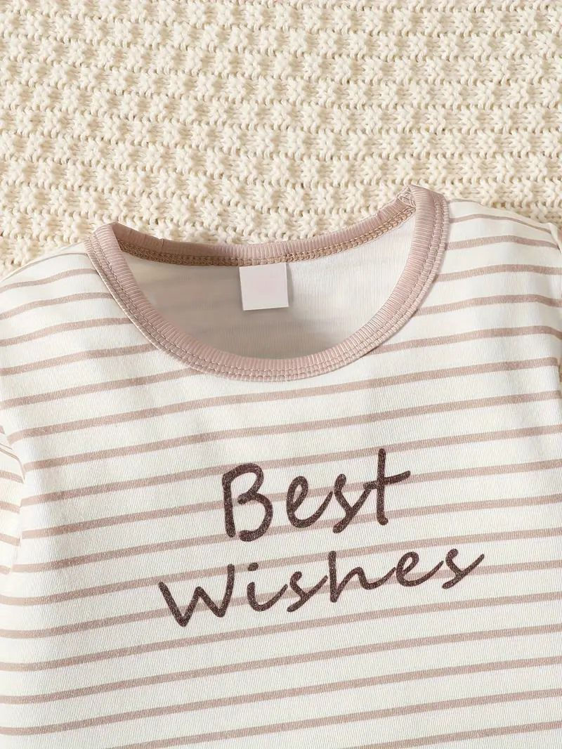 Thumbnail: 2 Pcs Baby Boy's Bear Print Short Sleeve Shirts & Shorts Pajama Set