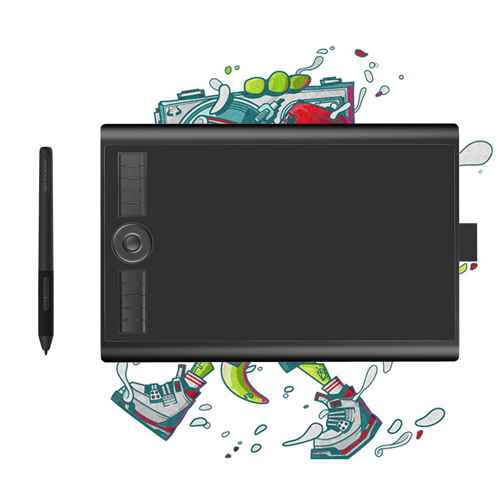 GAOMON M10K PRO Tilt&Radial Graphics Tablet 10x6.25'' Large Pen Drawing Tablet 1