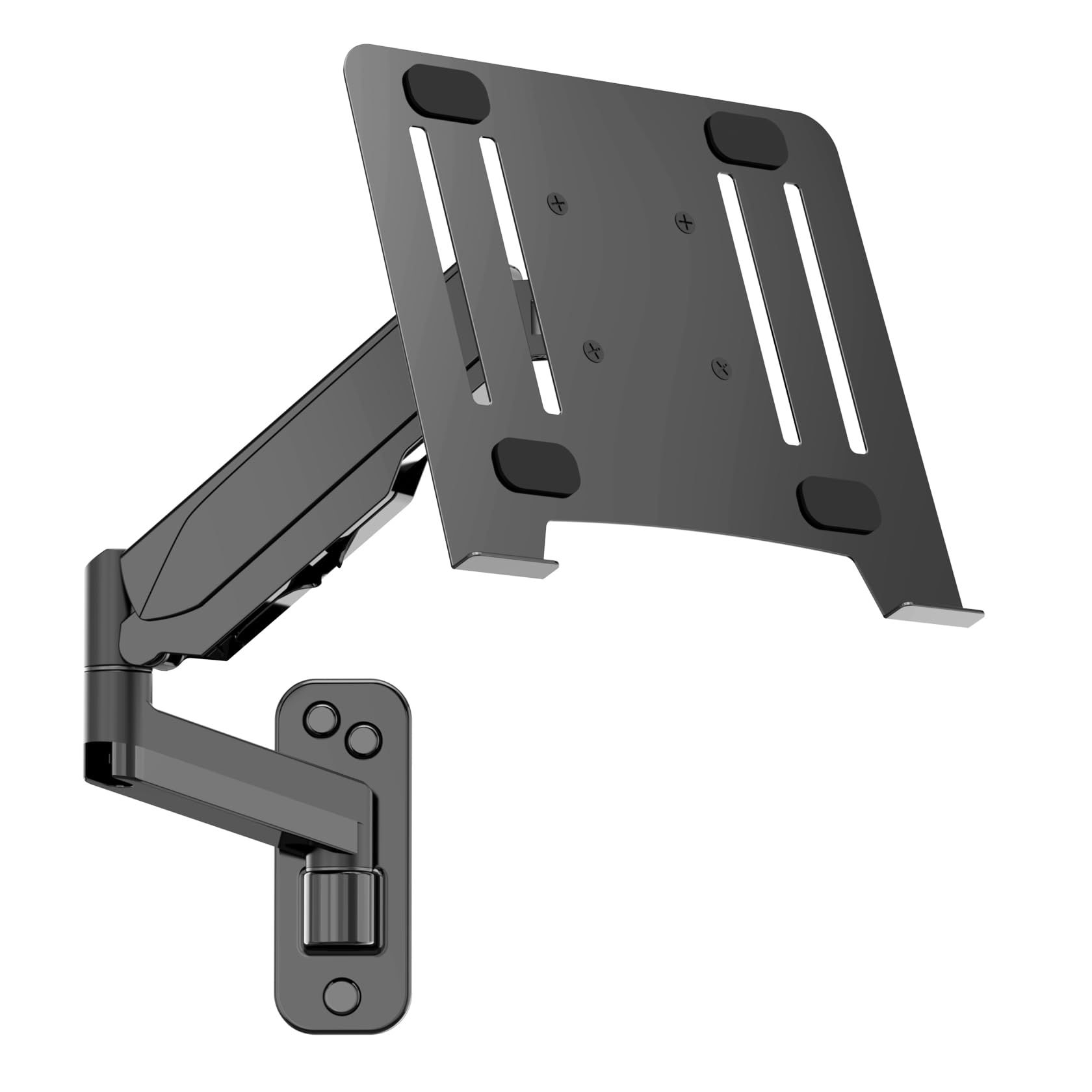 UPGRAVITY Laptop Wall Mount 2-in-1 Gas Spring Wall Holder with Laptop Tray for 1