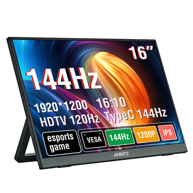 16 inch Portable Monitor 144Hz HDR IPS Gaming Monitor USB TYPE C HDMI for Phone
