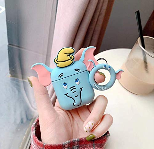 Cute Cartoon Elephant Bluetooth Earphone Case (Silicone)