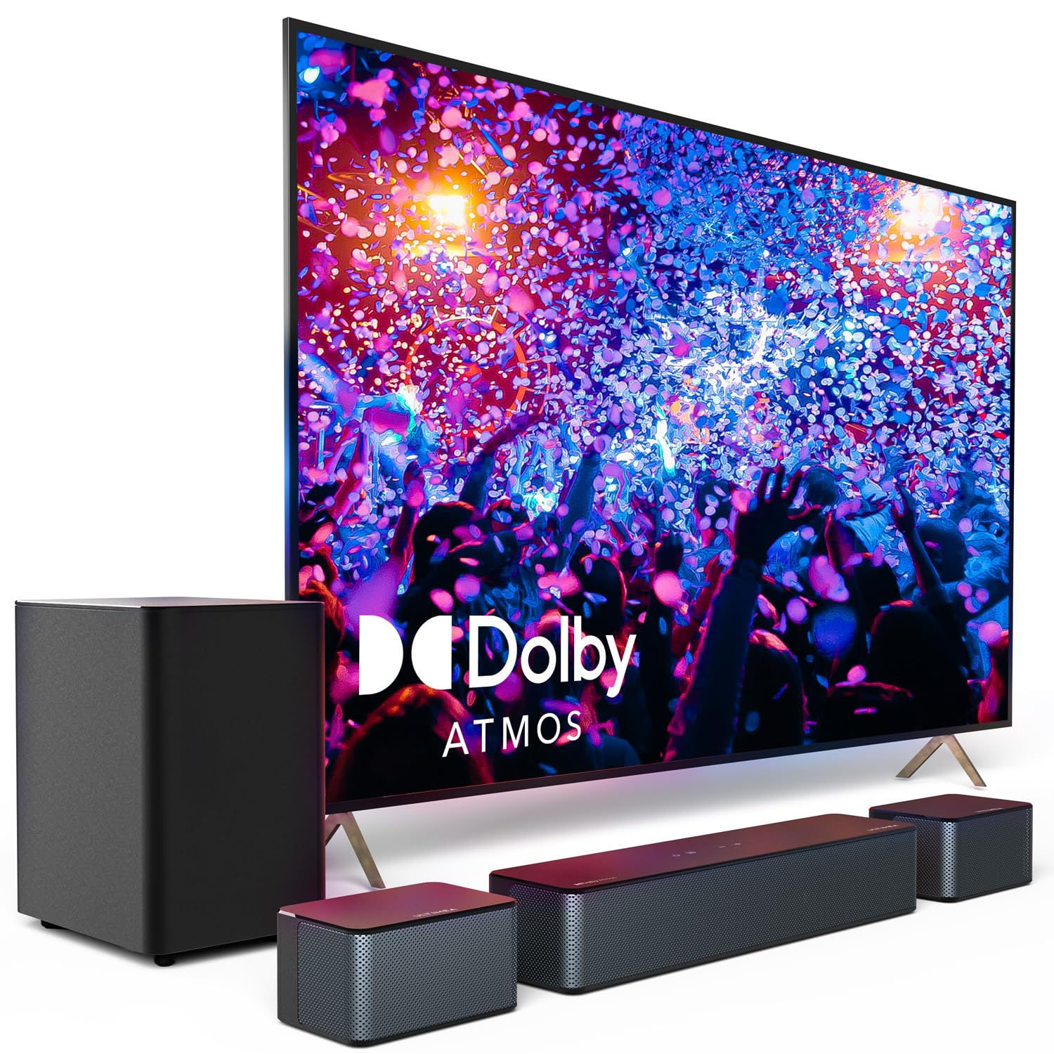 ULTIMEA 5.1 Sound Bar with Dolby Atmos Wireless Subwoofer 410W Peak Power Surrou