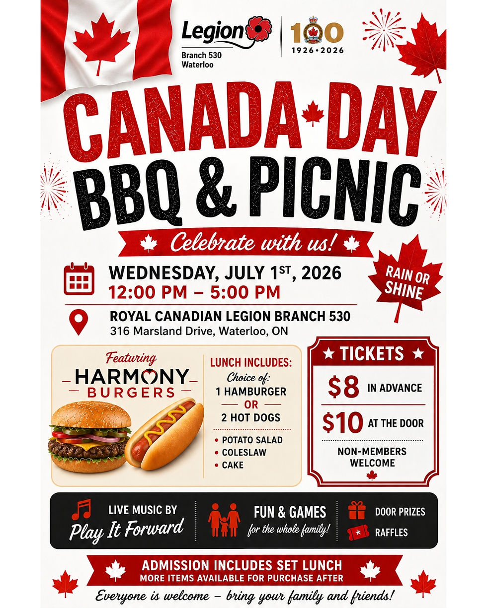 (1-July) Canada BBQ & Celebrations!