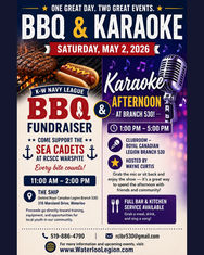 (2-May) Fundraiser BBQ & Karaoke Afternoon