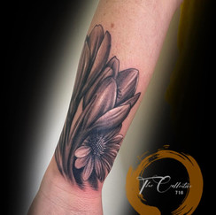Floral tattoo