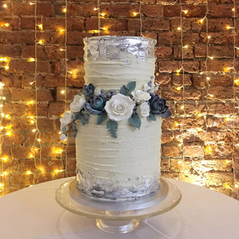 silver leaf buttercream