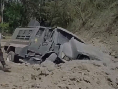 Atentado terrorista en vía Panamericana