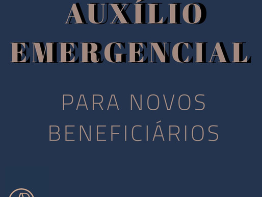Informação importante! Auxílio emergencial para novos beneficiários