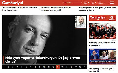 Cumhuriyet Cover Story 09042020 Hakan Kursun