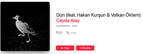 Ceyda Atay Dün Dolby Atmos mixing and arrangement by Hakan Kursun