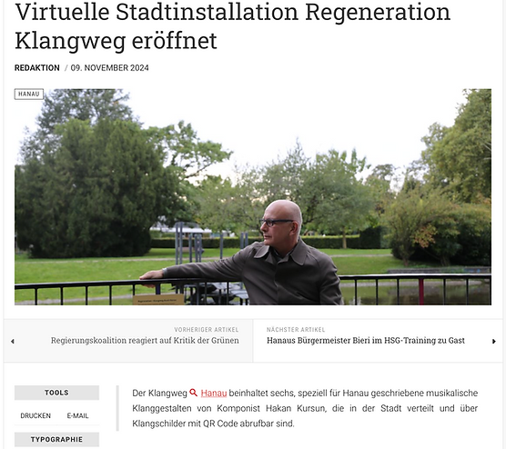 Vorsprung Online Web Klangweg Hanau NEWS