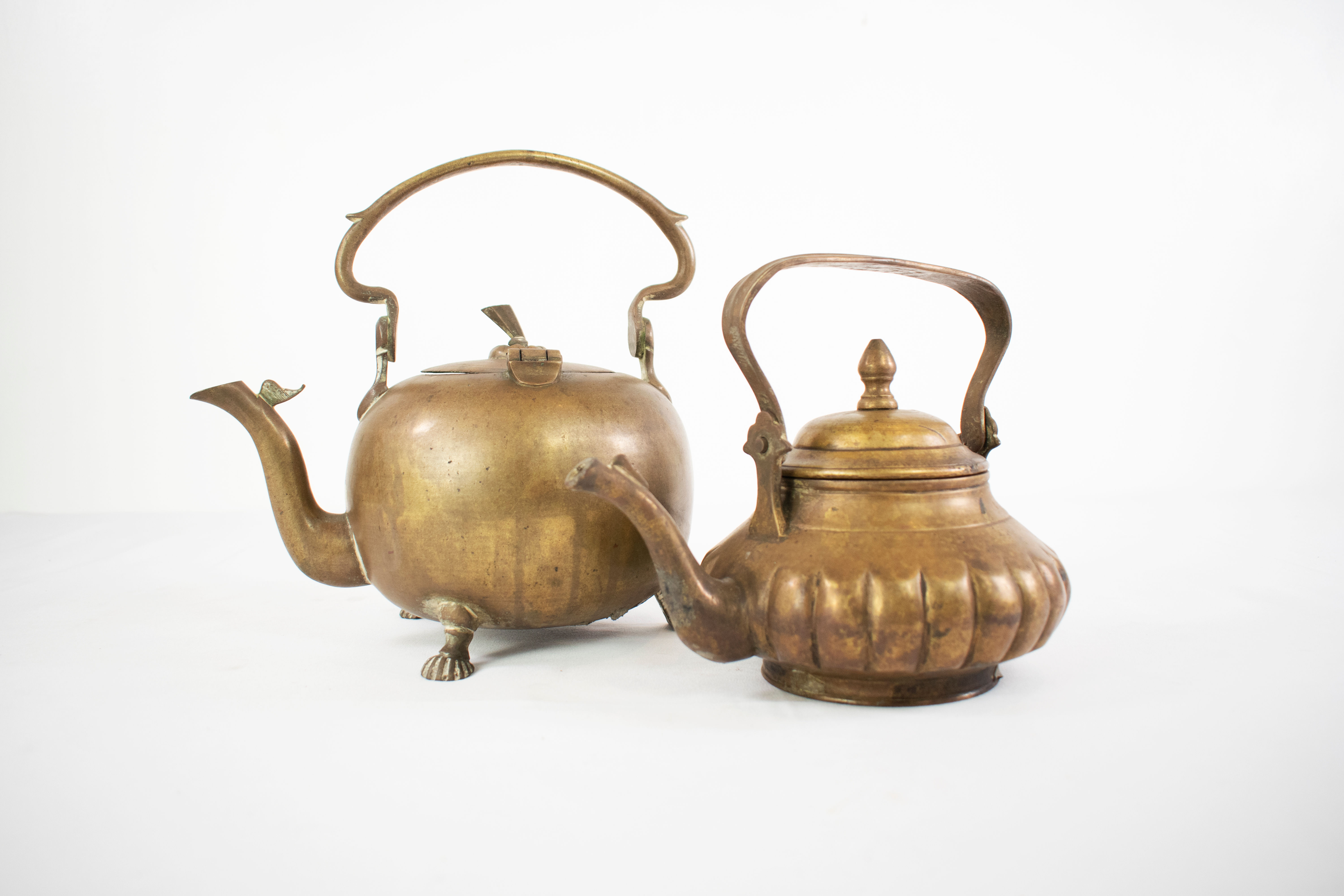 Brass Tea Pot Set