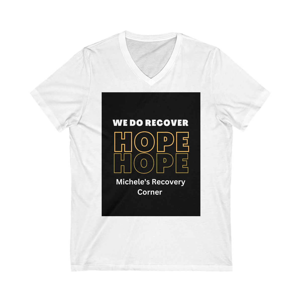 Unisex Jersey Short Sleeve V-Neck Tee