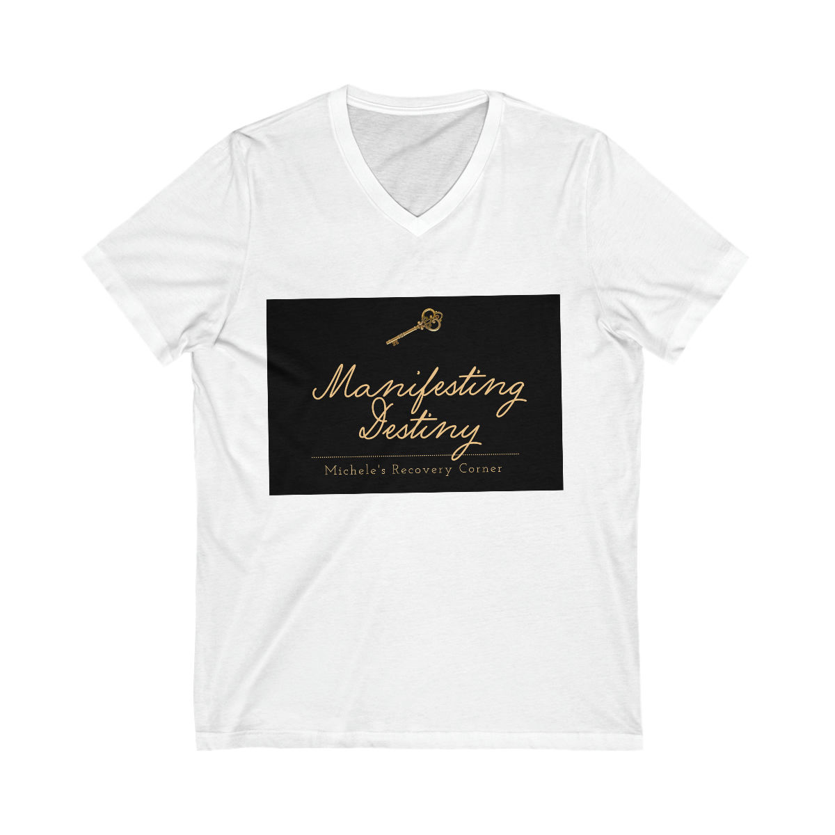 Unisex Jersey Short Sleeve V-Neck Tee