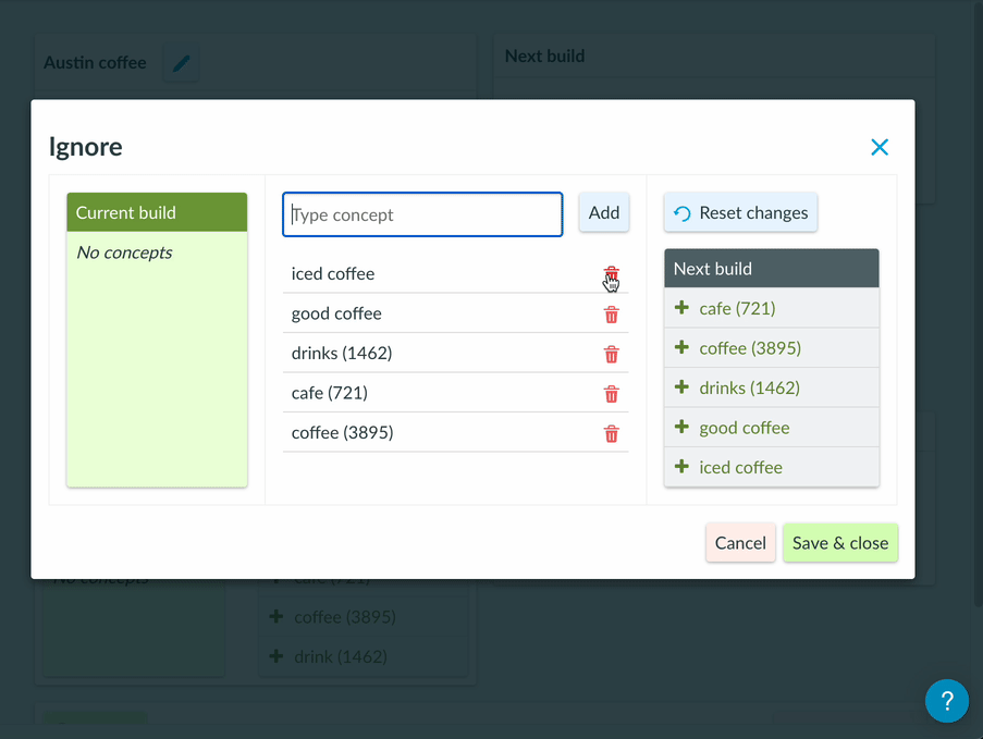 deleting current ignore assertions