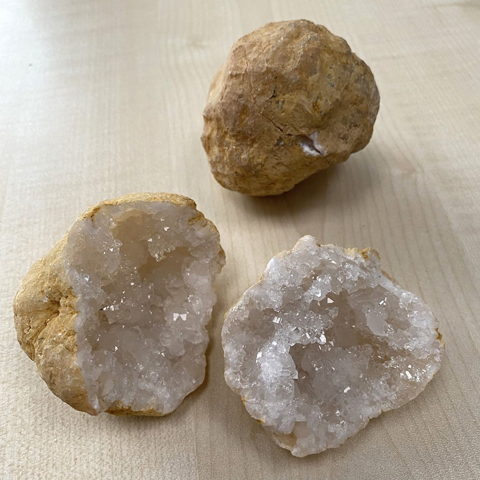 White Quartz Geode Crystals
