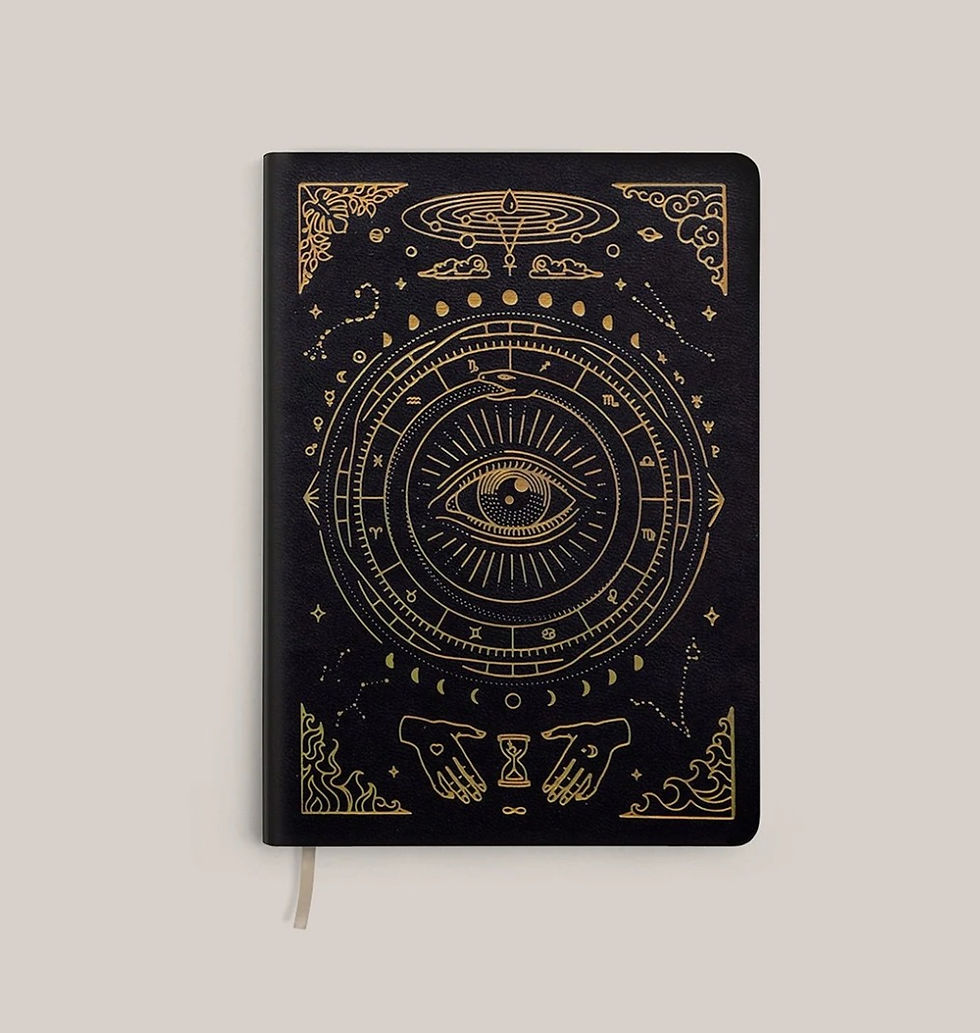 Black MOI Vegan Leather POCKET Journal - Lined
