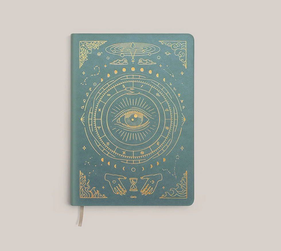 Teal MOI Vegan Leather POCKET Journal - Lined