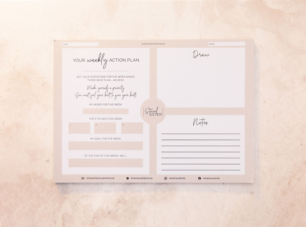 50 Sheet Weekly Action Planner