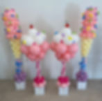 Tabletop Ice cream and cupcake sculptures