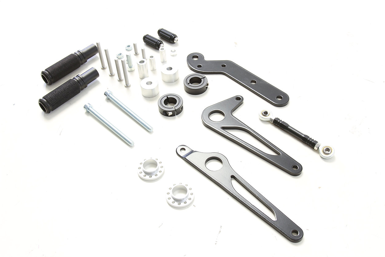 commandes reculées cnc royal enfield super meteor shotgun 650