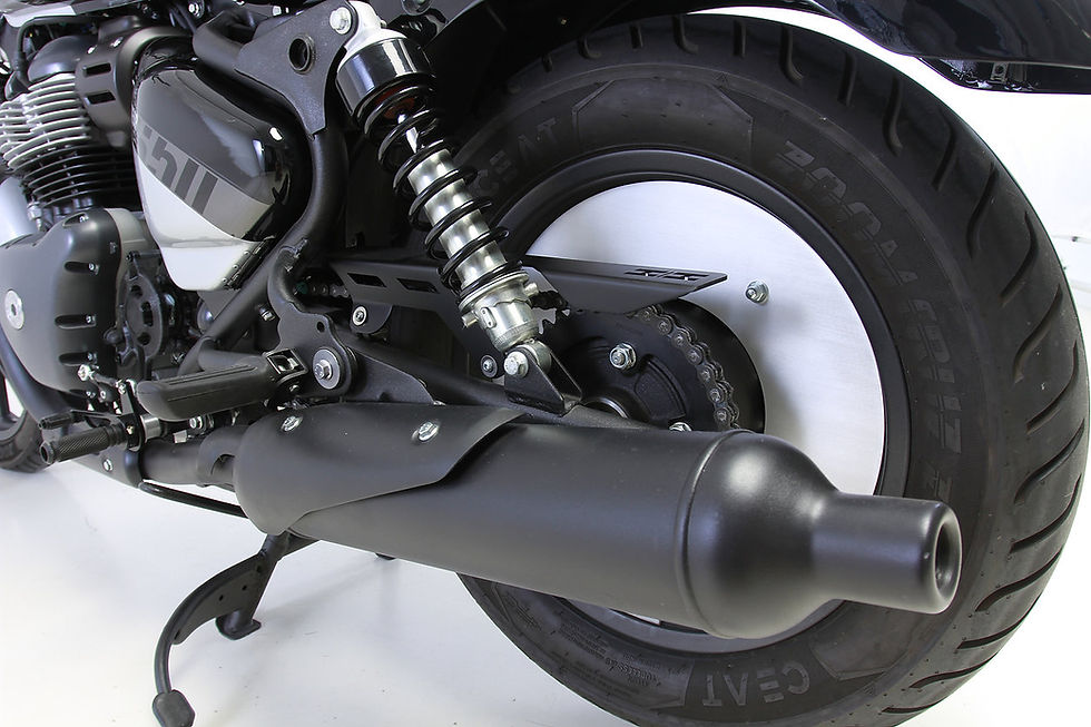 Carter chaine aluminium royal enfield super meteor shotgun 650 vue focus produit trois quart