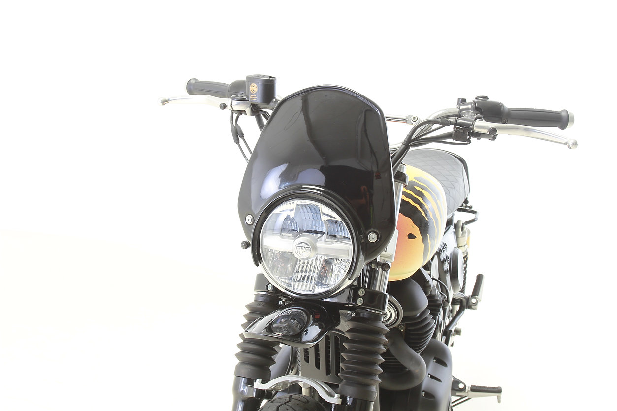 saut de vent rally taille small royal enfield interceptor 650