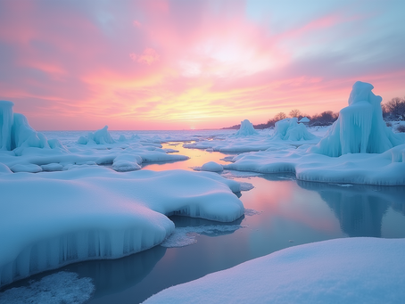 Exploring the Breathtaking Winter Wonders and Ice Water Mansions of Lake Michigan