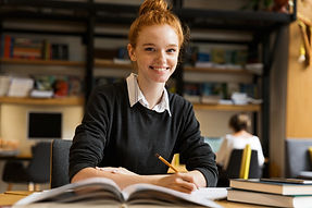 Girls studying at University