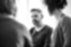 Man talking in support group