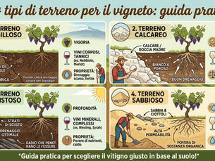 PILLOLE DI VITICOLTURA: I 4 TIPI DI TERRENO PER IL VIGNETO, GUIDA PRATICA