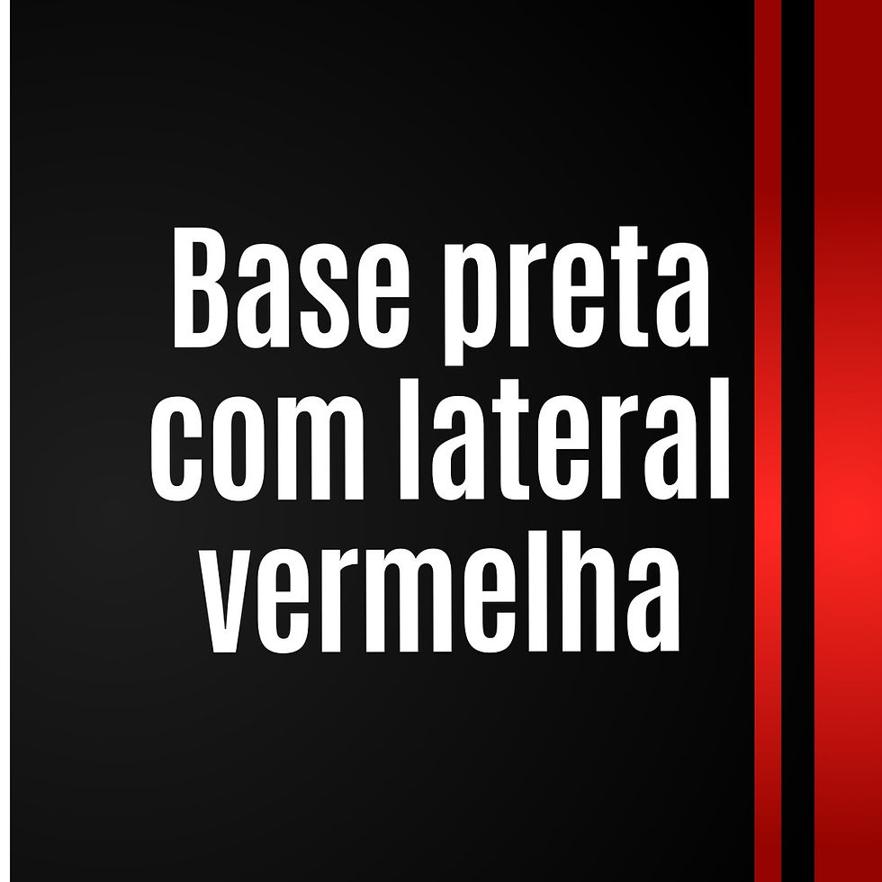 Cor preto com vermelho