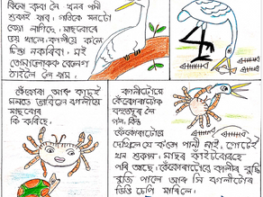 ছবিৰে গল্প: বগলী আৰু মাছ