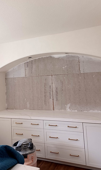 plaster kitchen alcove lime venetian plaster