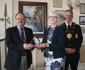 Former Officer Commanding Recognised for over 55 years of service.