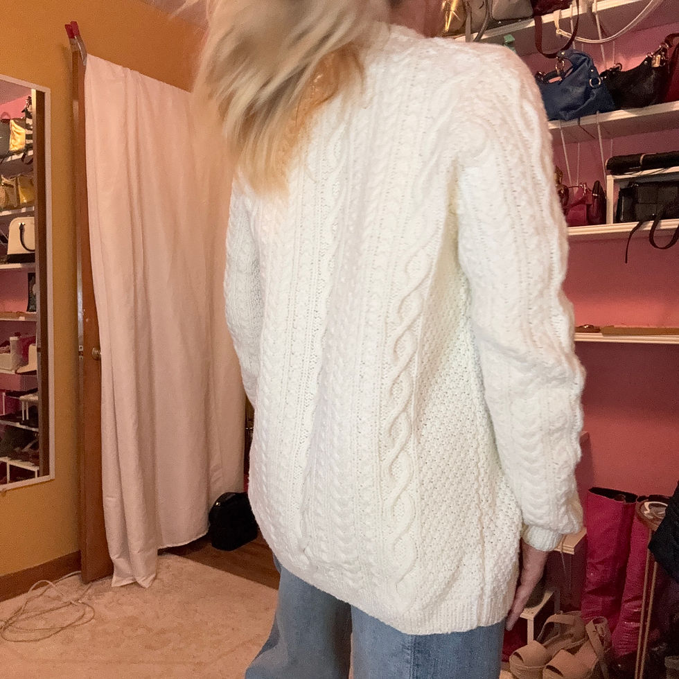 Thumbnail: Vintage Cable Knit Cardigan 