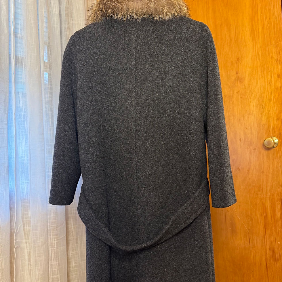 Thumbnail: 1950’s Wool Coat with Fur Collar 