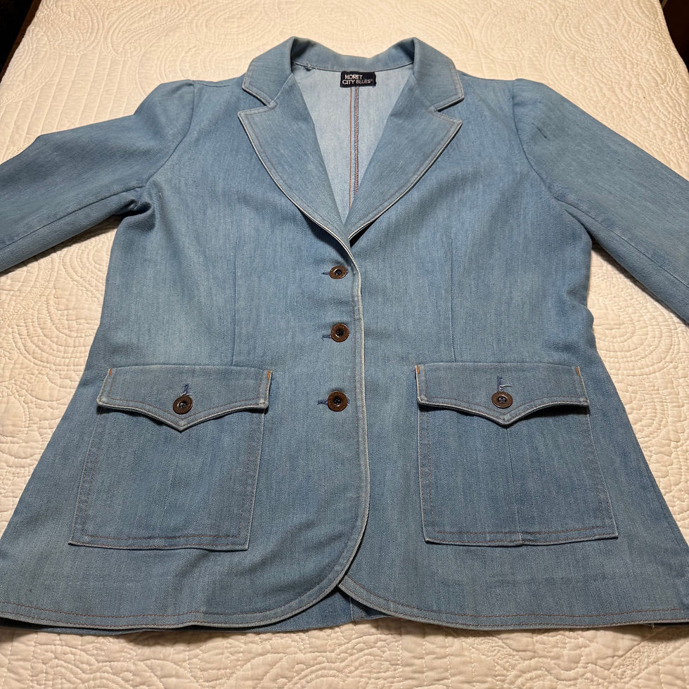 Thumbnail: 70's Koret City Blues Denim Blazer Jacket