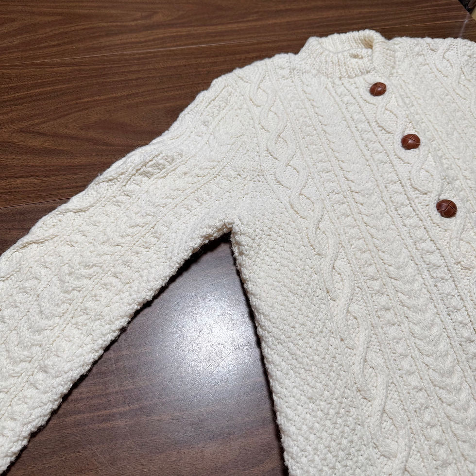 Thumbnail: Vintage Cable Knit Cardigan 