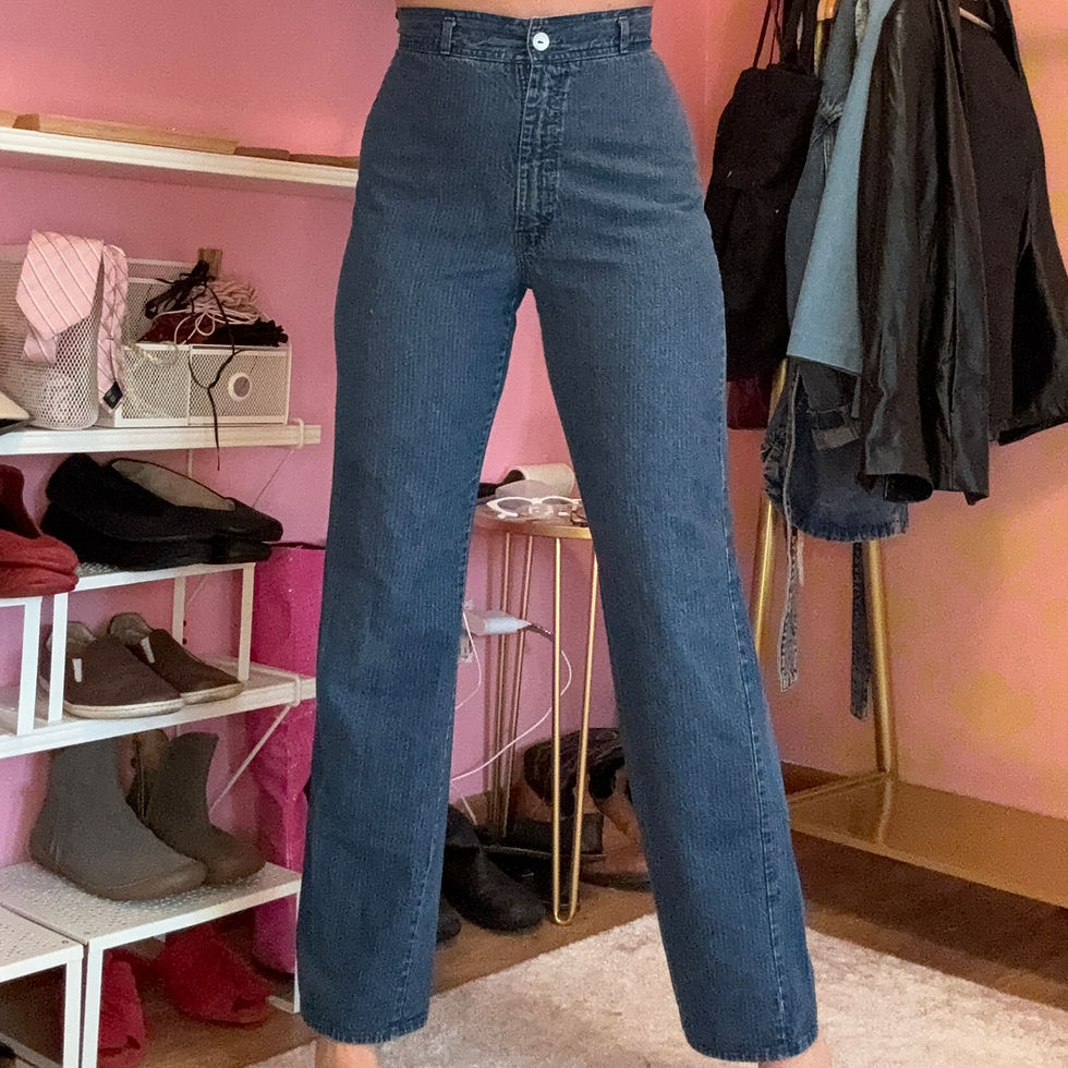 Thumbnail: Vintage McKenzie Bend Pinsteipe Jean size 8